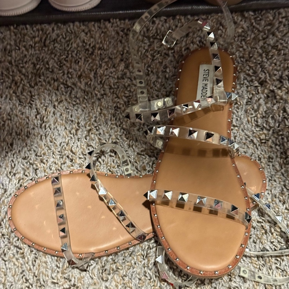 Steve Madden Metallic Studded Sandals